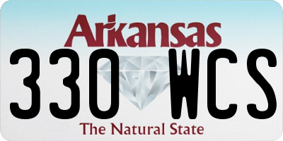 AR license plate 330WCS