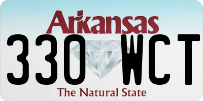 AR license plate 330WCT
