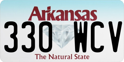 AR license plate 330WCV