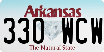 AR license plate 330WCW