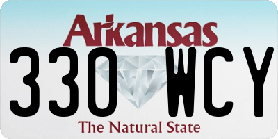 AR license plate 330WCY