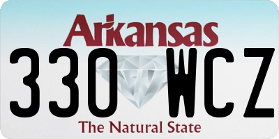 AR license plate 330WCZ