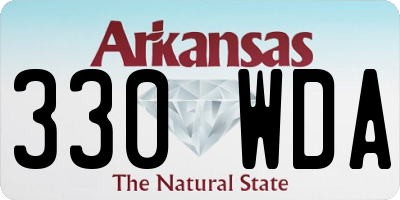AR license plate 330WDA