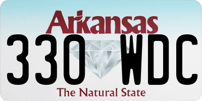 AR license plate 330WDC