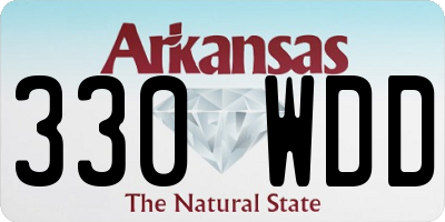 AR license plate 330WDD