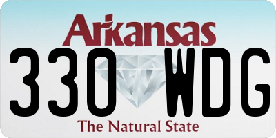 AR license plate 330WDG