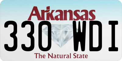 AR license plate 330WDI
