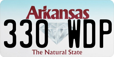 AR license plate 330WDP