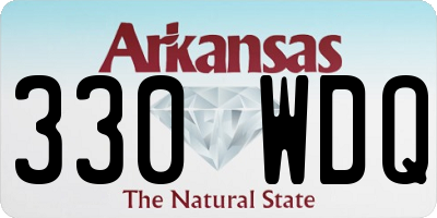 AR license plate 330WDQ