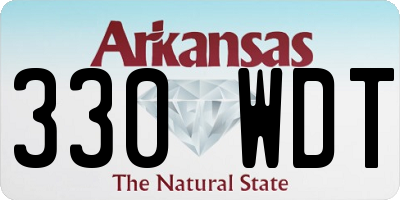 AR license plate 330WDT