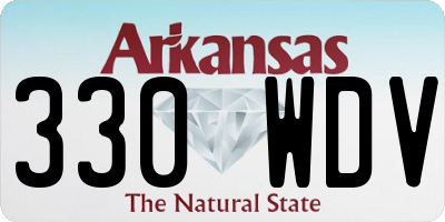 AR license plate 330WDV
