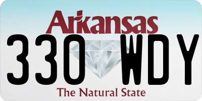 AR license plate 330WDY