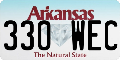 AR license plate 330WEC