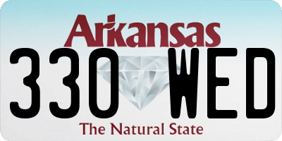AR license plate 330WED