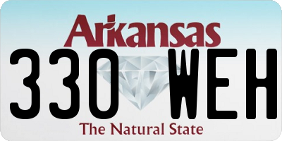 AR license plate 330WEH
