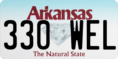 AR license plate 330WEL