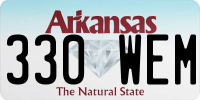 AR license plate 330WEM