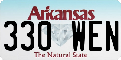 AR license plate 330WEN