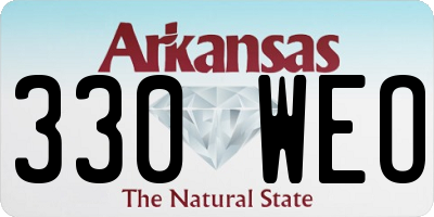 AR license plate 330WEO