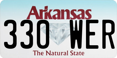 AR license plate 330WER