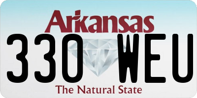 AR license plate 330WEU