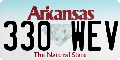 AR license plate 330WEV