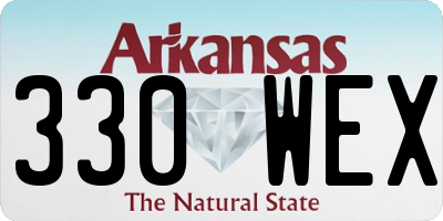 AR license plate 330WEX