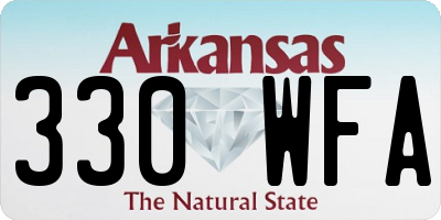 AR license plate 330WFA
