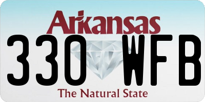 AR license plate 330WFB