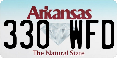 AR license plate 330WFD