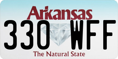 AR license plate 330WFF