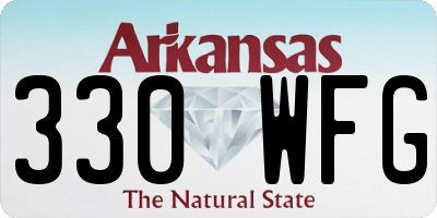 AR license plate 330WFG