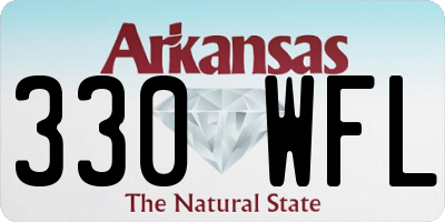 AR license plate 330WFL