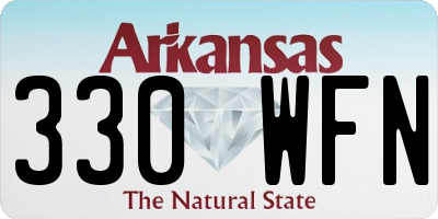 AR license plate 330WFN