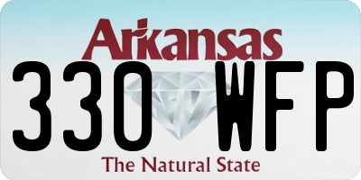 AR license plate 330WFP
