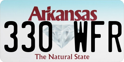 AR license plate 330WFR