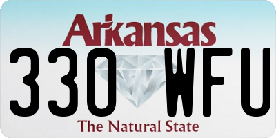 AR license plate 330WFU
