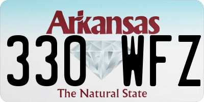 AR license plate 330WFZ