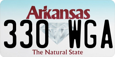 AR license plate 330WGA