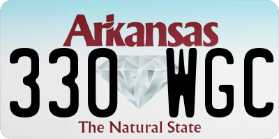 AR license plate 330WGC