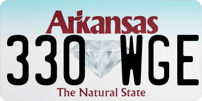 AR license plate 330WGE