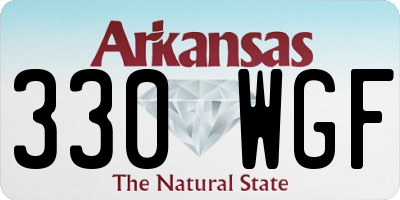 AR license plate 330WGF