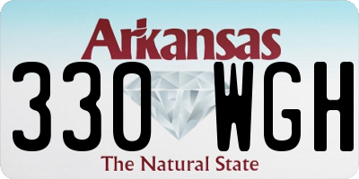 AR license plate 330WGH