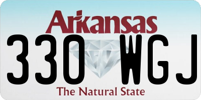 AR license plate 330WGJ