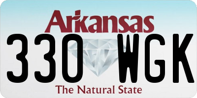 AR license plate 330WGK