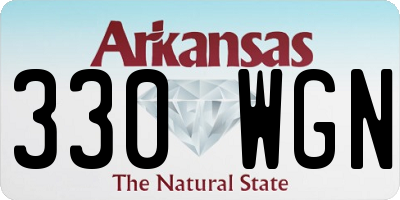 AR license plate 330WGN
