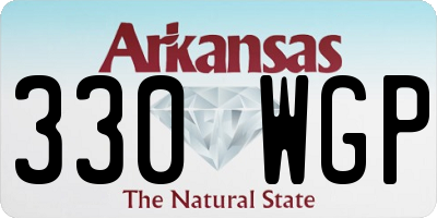 AR license plate 330WGP