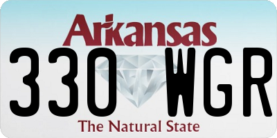AR license plate 330WGR
