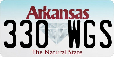 AR license plate 330WGS