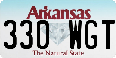 AR license plate 330WGT